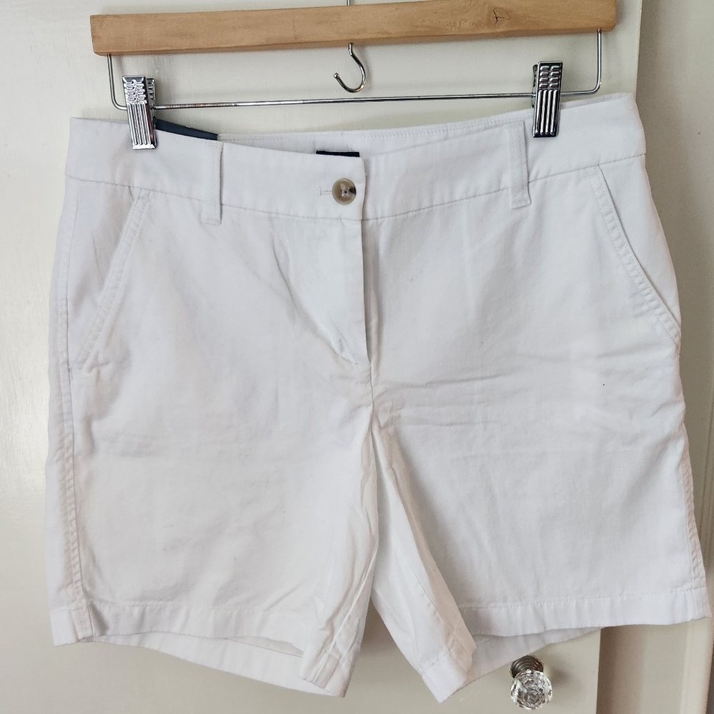 NWT JCrew Factory size 8 White Cotton Twill Shorts